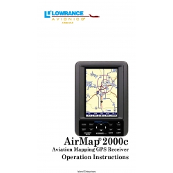 Lowrance Air Map 2000c Aviation Mapping GPS Receiver Operation Instructions