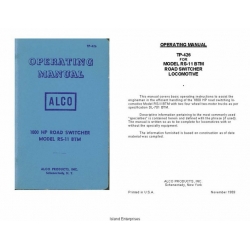 Alco RS-11 BTM 1800hp Road Switcher Locomotive TP-426 Operating Manual