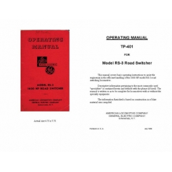Alco RS-3 1600hp Road Switcher TP-401 Operating Manual