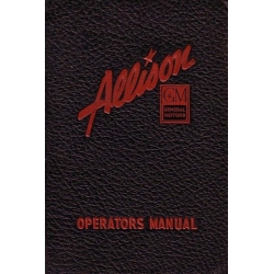 Allison Engine Installations V-1710 Operators Manual