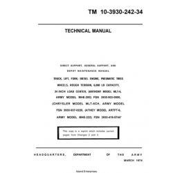 Anthony, Chrysler MLT-6CH, Athey ARTFT-6 MHE 222 TM 10-3930-242-34 Depot Maintenance Manual 1974