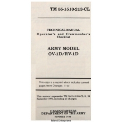 Grumman OV-1D & RV-1D Mohawk Technical Manual & Crewmember Checklist 1978