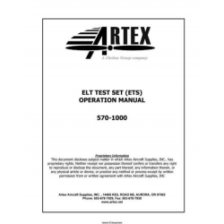 Artex Elt Test Set Operation Manual 570-1000