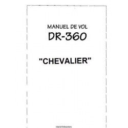 Avion Robin DR-360 Chevalier Manuel de Vol 