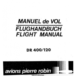Avions Pierre Robin DR 400/120 Petit Prince Flight Manual /POH 1975