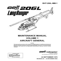 Bell Helicopter Model 206L Long Ranger Maintenance Manual BHT-206L-MM-1