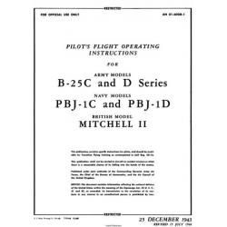 B-25C & D Series, PBJ-1C & PBJ-1D, Mitchell II Pilot's Flight Operating Instructions