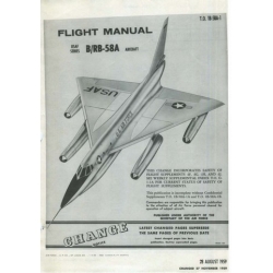 Convair B-RB-58A Hustler USAF Series Aircraft T.O 1B-58A-1 Flight Manual/POH v59 1B-58A-1  