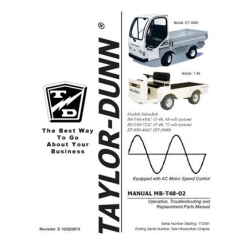 Taylor-Dunn B0-T48-48AC B0-T48-72AC ET-030-48AC Operator and Service Manual