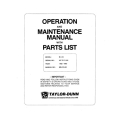 Taylor-Dunn Model B2-10 SN UP to 74422 Operation and Maintenance Manual with Parts List