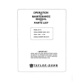 Taylor-Dunn Model B2-10 SN 80523-83211 Operation and Maintenance Manual with Parts List