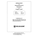 Taylor-Dunn Model B2-10 SN 92496-107752 Operation and Maintenance Manual with Parts List