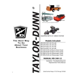 Taylor-Dunn Model B2-48-B2-54 Equipped with GT-Drive System Operation, Troubleshooting and Replacement Parts Manual MB-248-12