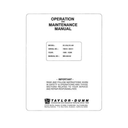 Taylor-Dunn Model B2-38 B2-48 SN 78919-83411 Operation and Maintenance Manual MB-248-02