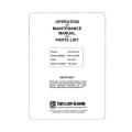 Taylor-Dunn Model B2-38 B2-48 SN 83412 to 92738 Operation and Maintenance Manual with Parts List MB-248-03
