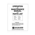 Taylor-Dunn Model B6-10K SN 101800 & UP Operation and Maintenane Manual with Parts List MB-610-03