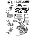 BCS 701 thru 946 Power Units & Gardening Attachments Owners Use & Care Manual 1995 - 2003