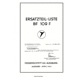  Messerschmitt BF 109F Ersatzteil-Liste Parts Manual 1941