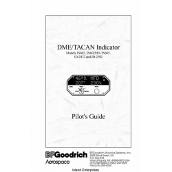 B.F Goodrich DME/TACAN Indicator IN602, IN602MD, IN605, ID-2472 & ID-2502 Pilot's Guide 1993 - 1998