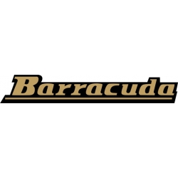 Barracuda Aircraft Decal/Vinyl Sticker 10 1/2" wide x 2 1/2" high! 