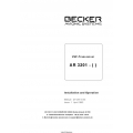 Beckers Avionics VHF-Transceiver AR 3201 Installation and Operation Manual 1992