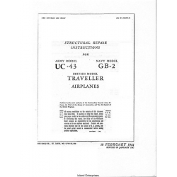 Beechcraft UC-43 & GB-2 Traveller Airplanes Structural Repair Instructions