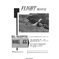 Bell Helicopter Model 47G Flight Manual/POH 1954-1958