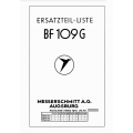 BF 109 G Ersatzteil-liste  Messerschmitt A.G. Augsburg