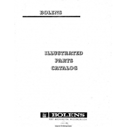 Bolens 1250 Tractor Illustrated Parts Catalog