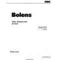 Bolens 18315 Tiller Attachment 33 inch Parts List 1978