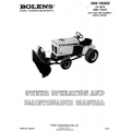 Bolens 19240-01 & 19250-01 Snow Thrower 42 inch with Push Arm Assembly Owner Operation & Maintenance Manual