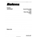 Bolens 5019H (1900) Tractor 19HP & 20HP Parts List 1986
