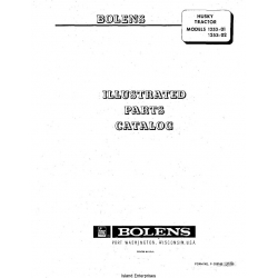 Bolens Husky 1253 Tractor Assembly Models 1253-01 and 1253-02 Parts Catalog