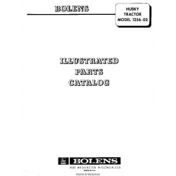 Bolens Husky 1256 Tractor Assembly Model 1256-02 Parts Catalog