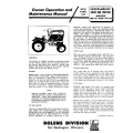 Bolens Husky 600 Tractor Models 180-01 and 181-01 Owner Operation and Maintenance Manual