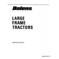 Bolens Large Frame Tractors 1886s thru 2389s Service Manual 1985