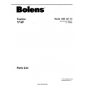 Bolens 1666 (QS-17) Tractor 17 HP Parts List 1981