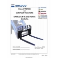Bradco OM722 Pallets Forks for Compact Tractors Operator's and Parts Manual 2007