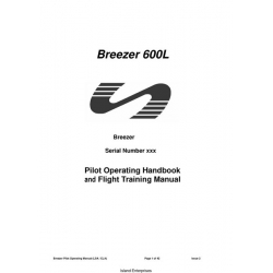 Breezer 600L Pilot Operating Handbook and Flight Training Manual 2009