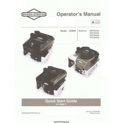Briggs & Stratton Model 120000, Quantum 600 Series Operator's Manual