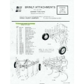 Brinly Attachments for Use with Garden Tractors Equipped with Sleeve Hitch Parts List 1980