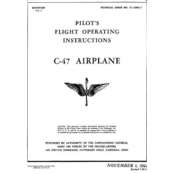 Douglas C-47 Pilot's Flight Operating Instructions 01-40NC-1 1942-1943