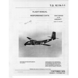de Havilland Canada C-7A Caribou Aircraft Flight Manual/POH Performance Data USAF Series