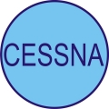 Cessna Aircraft Decal,Logo 7 1/2 diameter!