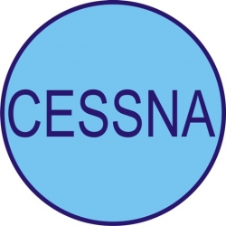 Cessna Aircraft Decal,Logo 7 1/2 diameter!