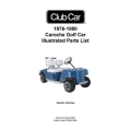 Club Car 1976-1980 Caroche Golf Car Illustrated Parts List