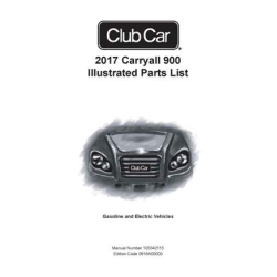 Club Car 2017 Carryall 900 Illustrated Parts List 105342115