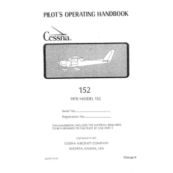 Cessna 152 Pilot's Operating Handbook 1978