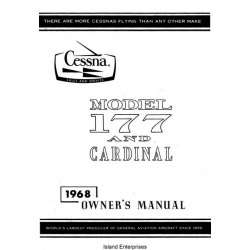 Cessna 177/ C177 and Cardinal Owner's Manual 1968