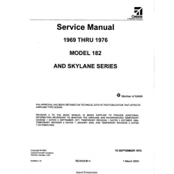Cessna 182 and Skylane Series 1969 Thru 1976 Service Manual 2004